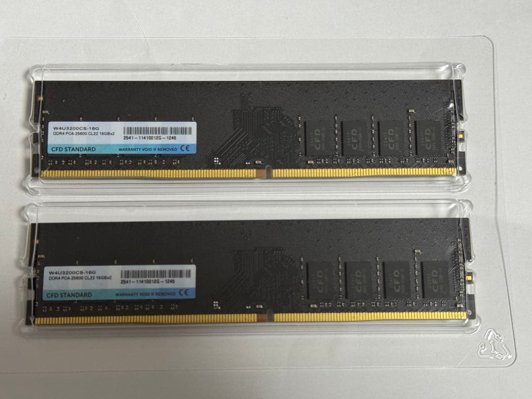 CFD メモリ DDR4 3200 16GB×2枚 W4U3200CS-16G
