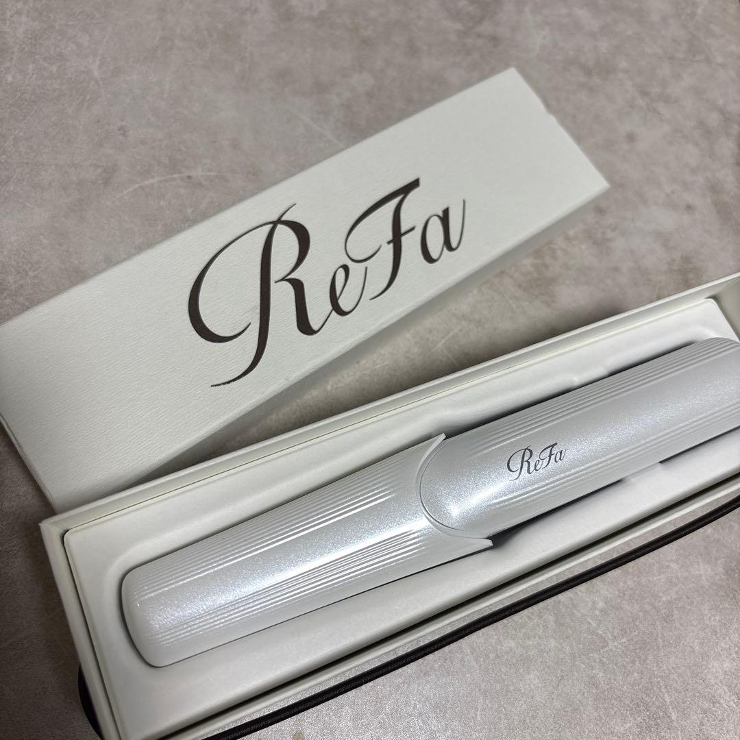 ReFa ストレートヘアアイロン ホワイト 箱付き、充電コードなし