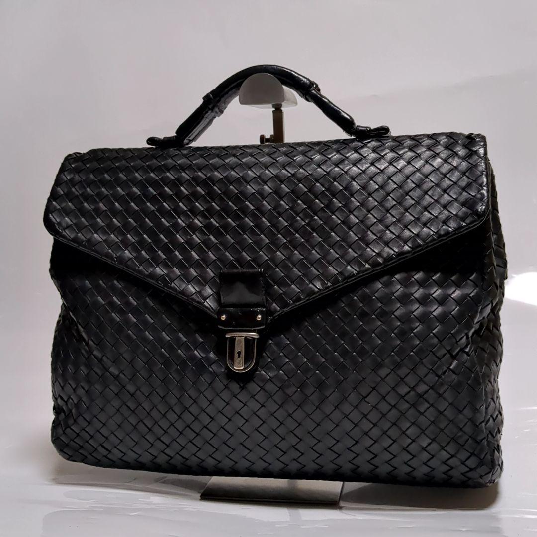 ✨ボッテガヴェネタ✨ビジネスバッグ イントレチャート レザー ブラック