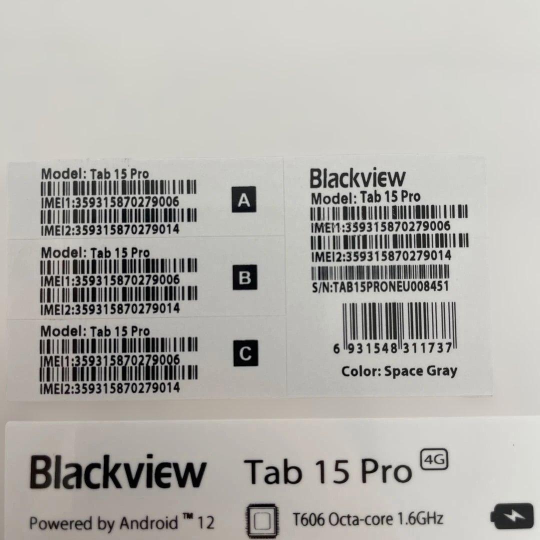 261539 Blackview Tab 15 Pro 8GB＋256GB
