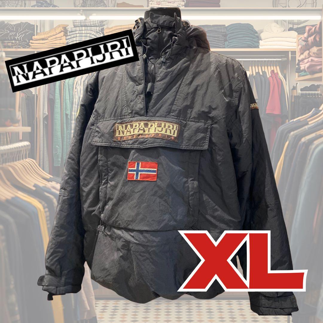 【NAPAPIJRI】マウンテンパーカー ナイロンジャケット USED感◎ XL