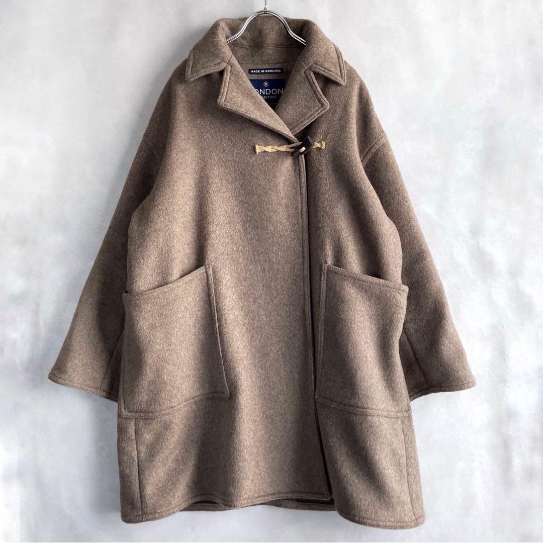 美品✨24AW ロンドントラディッション ケープ風ダッフルコート ブラウン 34