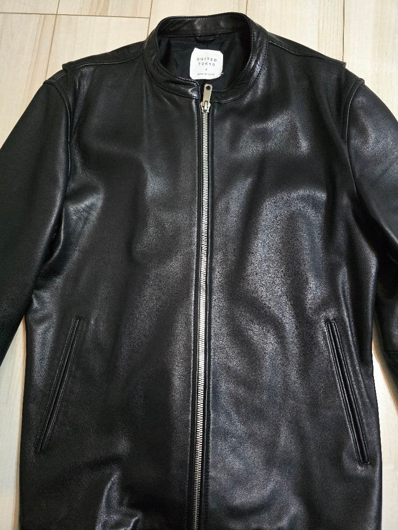 United Tokyo シングルラムレザーライダースジャケット XL 4