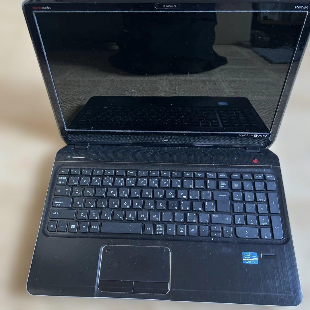 HP ノートPC本体 ブラック ACアダプター付　hp ENVY dv6
