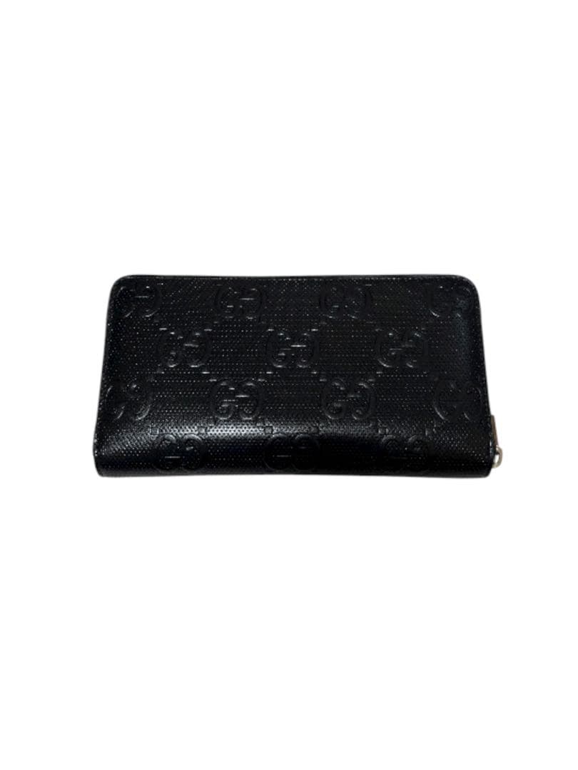 グッチ　財布　サイフ　ウォレット　エンボス　ロング