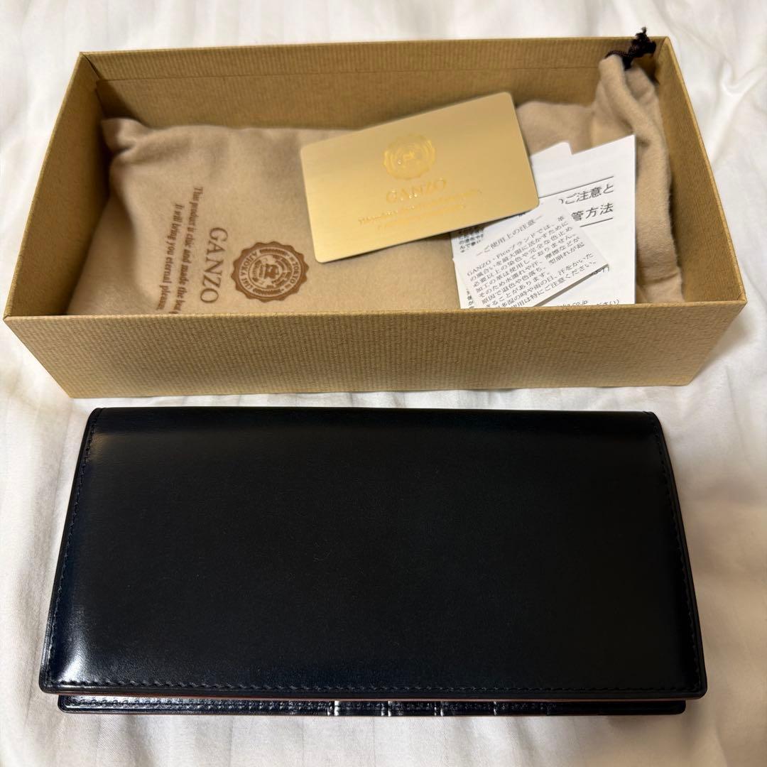 ガンゾ　ganzo コードバン　ルチダ　ファスナー付き長財布　限定品