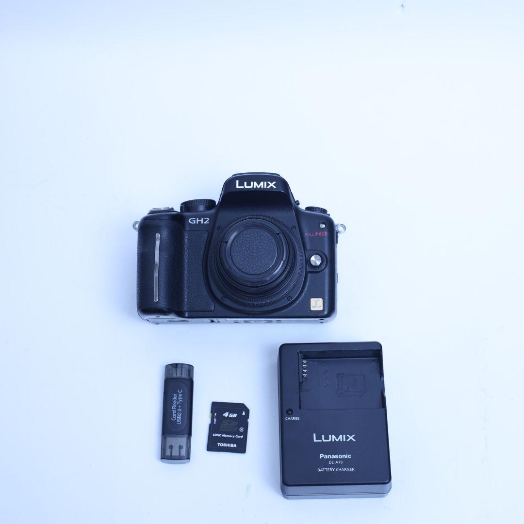 スマホ転送可　Panasonic　Lumix GH2　単焦点レンズ付き