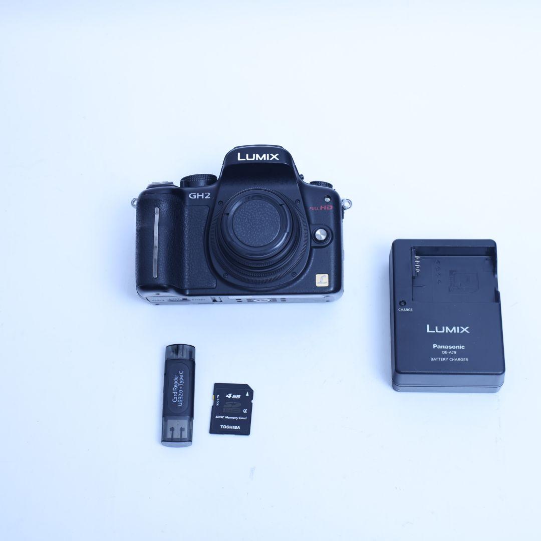 スマホ転送可　Panasonic　Lumix GH2　単焦点レンズ付き
