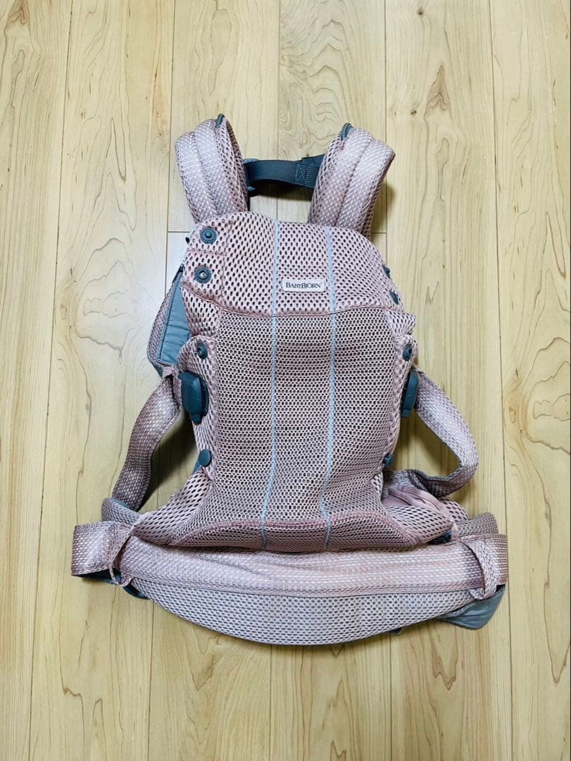 BABYBJÖRN ベビーキャリア HARMONY ダスティピンク メッシュ