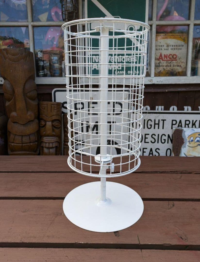 も　丸型ワイヤーラック　卓上回転ラック　回転什器　店舗什器　コレクション