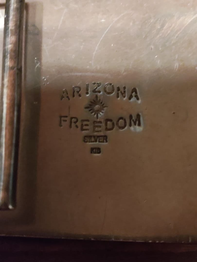 ARIZONA FREEDOM SV925 K18 太陽神 バックル 唐草 叩き