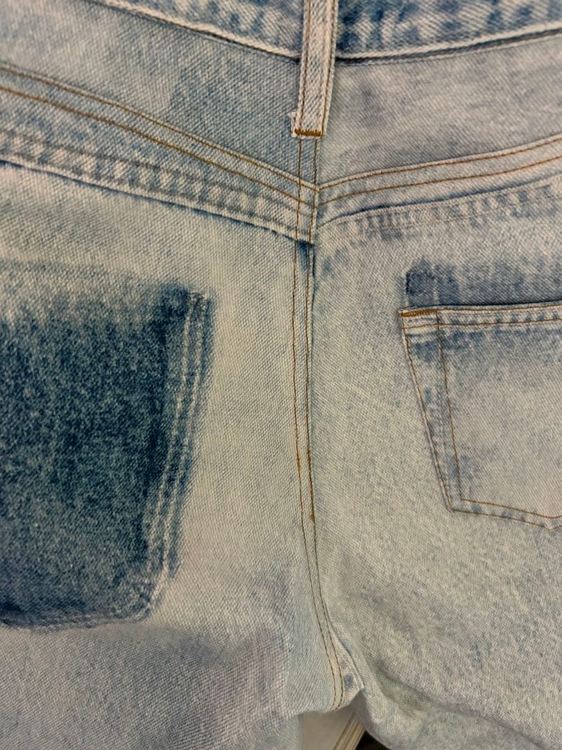 パンツ TROMPE L'OEIL DENIM PANTS