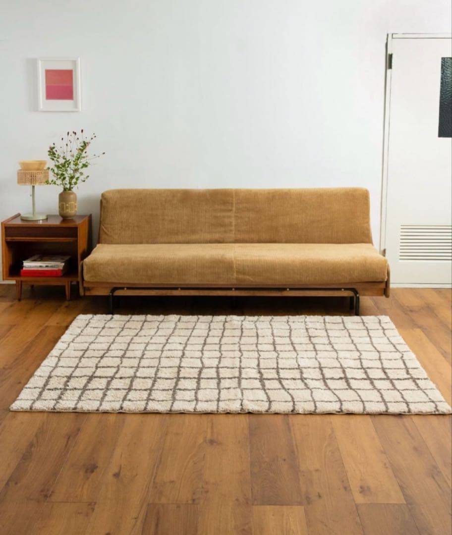 ジャーナルスタンダードファニチャー　 グリッド ラグ 140x200