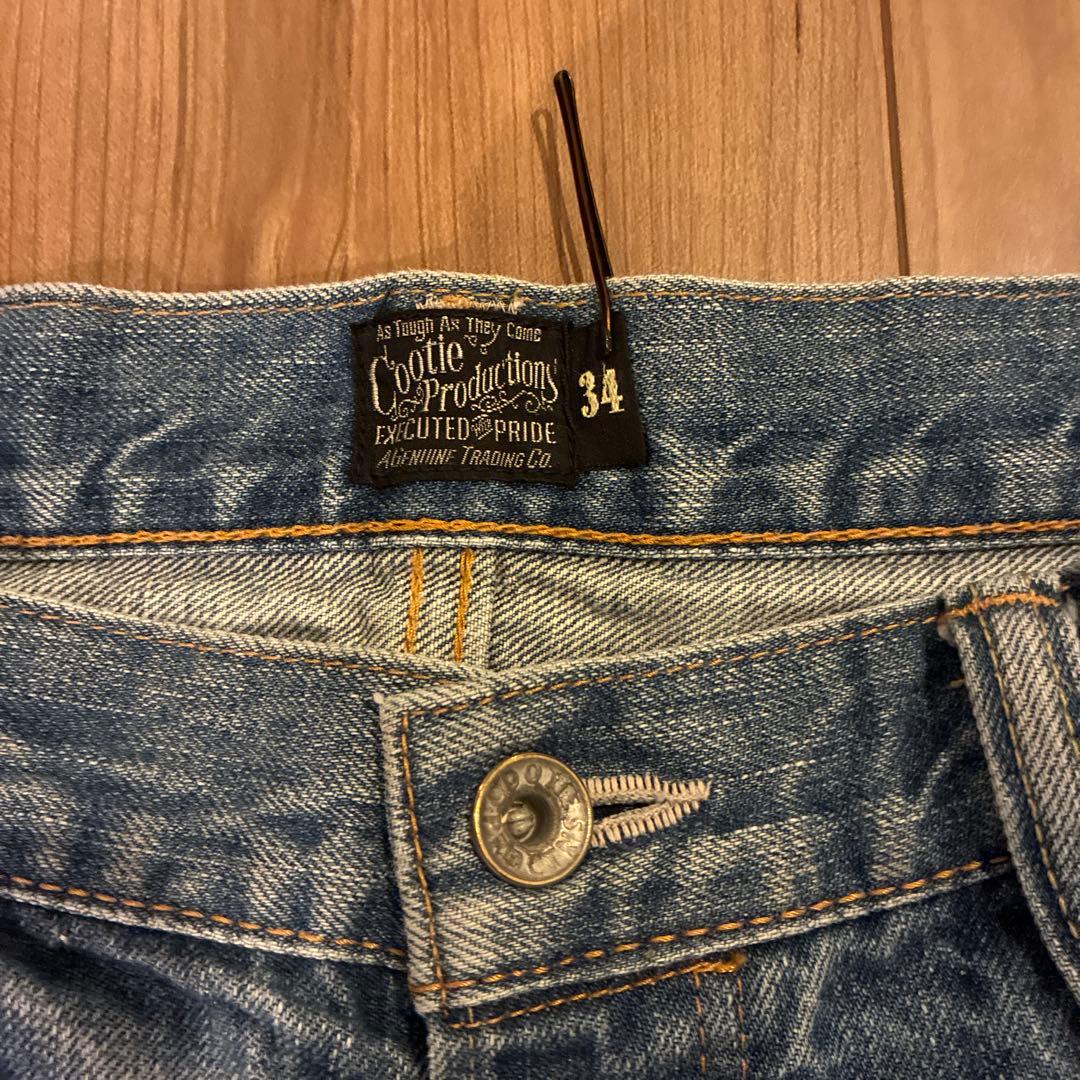 cootie デニム　リペア　ダメージ　34 36 Ｌ　ＸＬ③