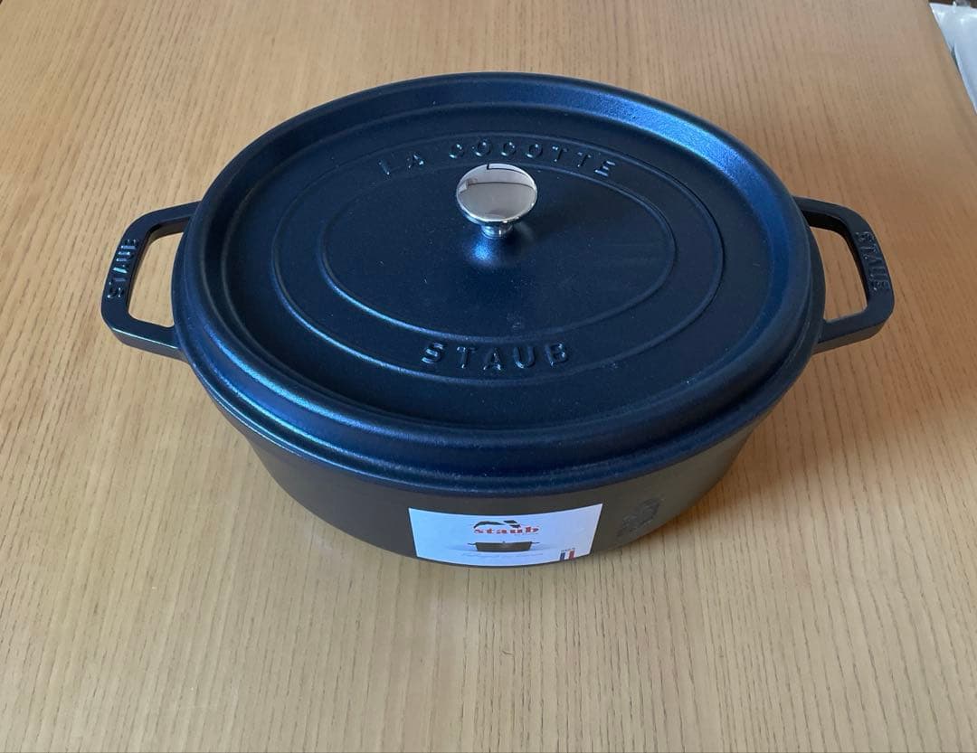 新品 ストウブ ピコ・ココット 31 cmオーバルブラック