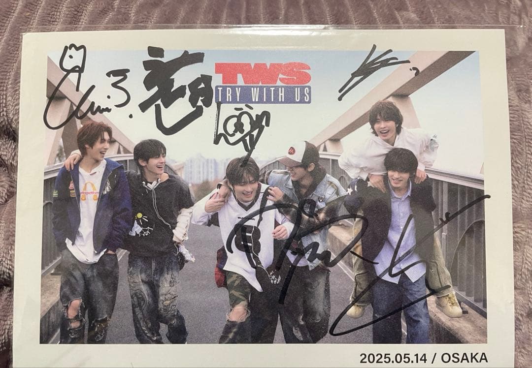 TWS 全員サイン会 サイン TRY WITH US
