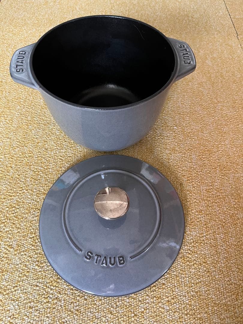 STAUB ストウブ ラ ココット デ ゴハン Mサイズ グレー 16センチ