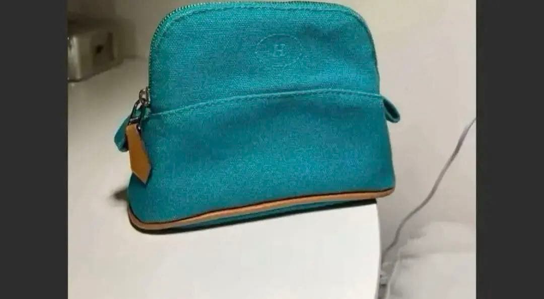 エルメス HERMES ボリード ミニポーチ グリーン