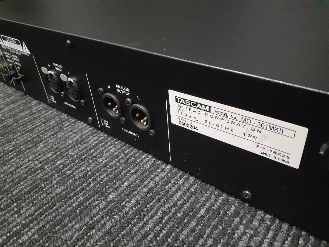 録音再生OK！TASCAM MD-301MK2 業務用MDデッキ おまけ多数あり