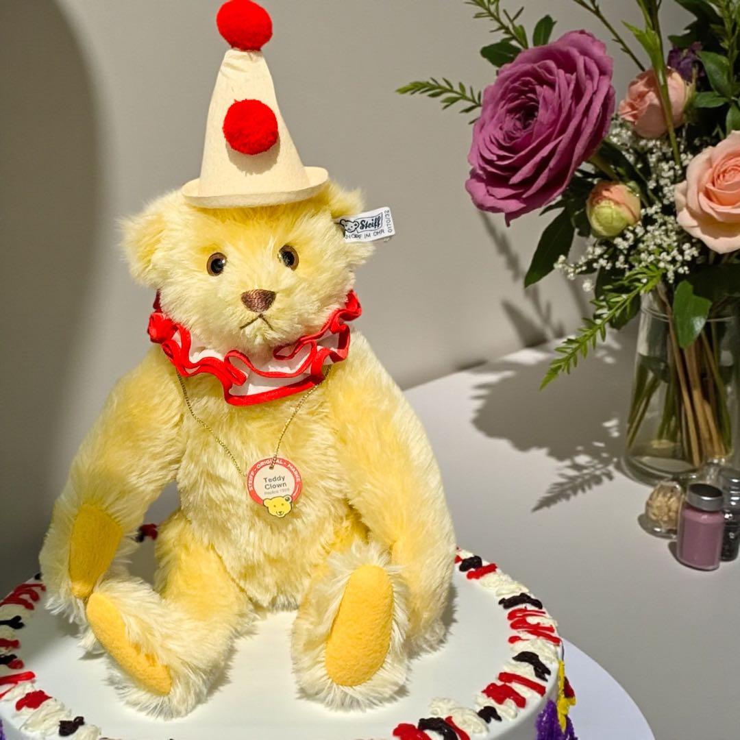 シュタイフ Steiff テディベア テディクラウン 美品 クラウンハット2個