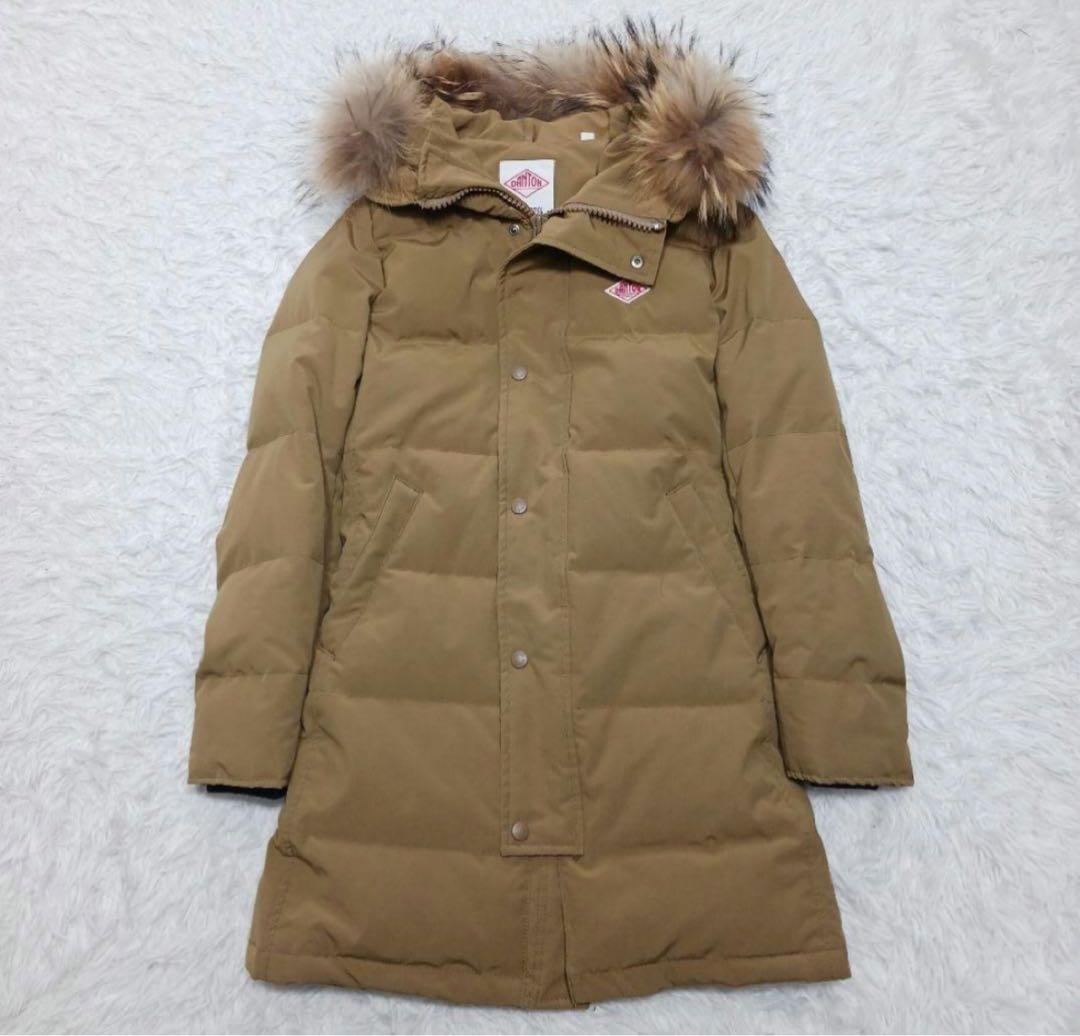 未使用　ダントン　ダウンジャケット ファー付きフード　34