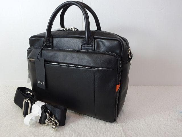 【新品本物】IS/IT(イズイット）2wayトートバッグ/黒￥30,800-