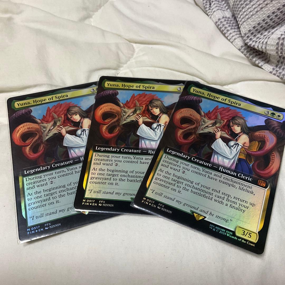 MTG スピラの希望、ユウナ拡張Foil 英語　3枚セット