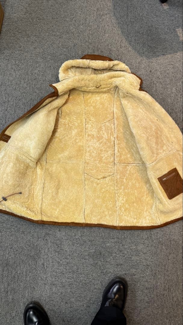 ミリタリア購入イタリア製レザームートンジャケット ジルサンダーグラフペーパー