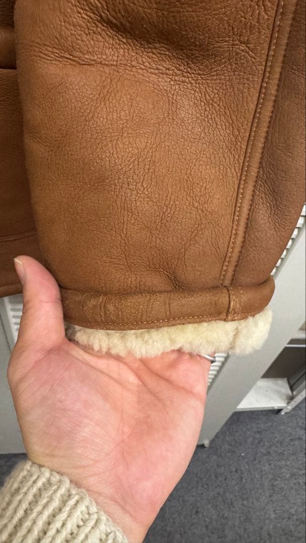 ミリタリア購入イタリア製レザームートンジャケット ジルサンダーグラフペーパー