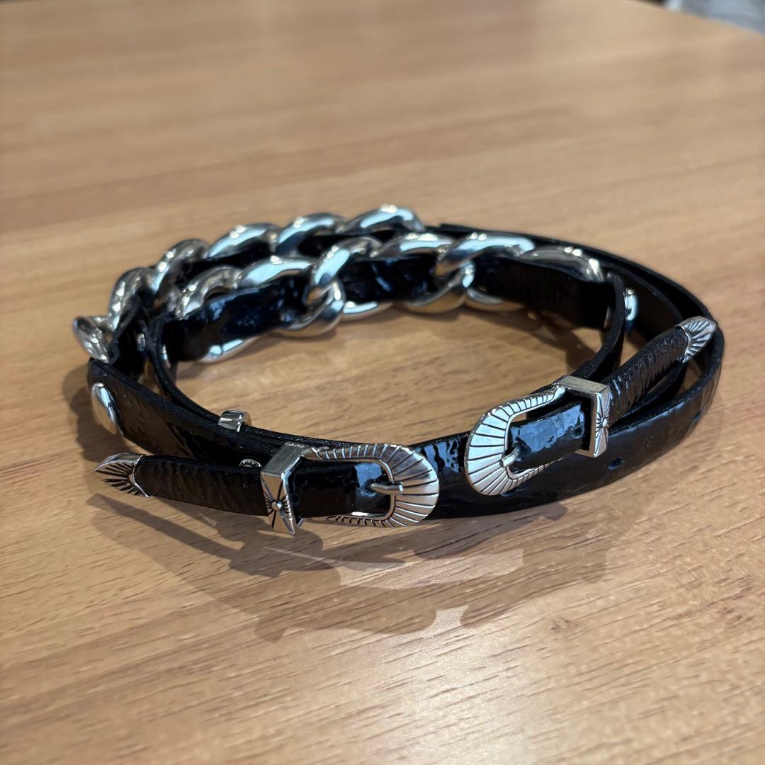 TOGA PULLA ダブルレザーバックルベルト