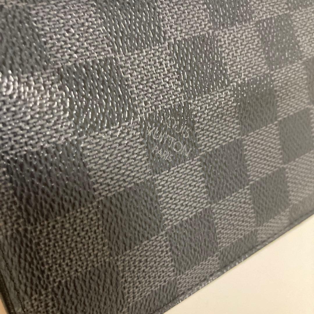 美品Louis Vuitton ダミエ ブラック 長財布　二つ折り　ウォレット