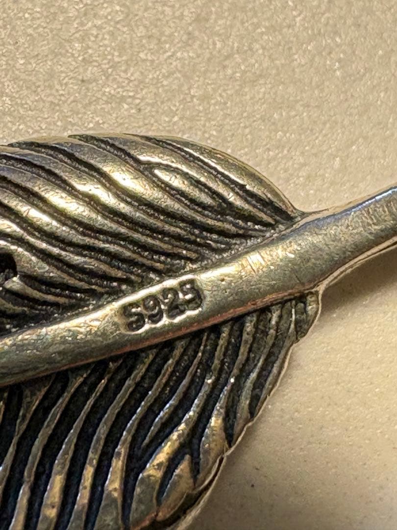 silver925 フェザー ペンダントトップ good vibrations