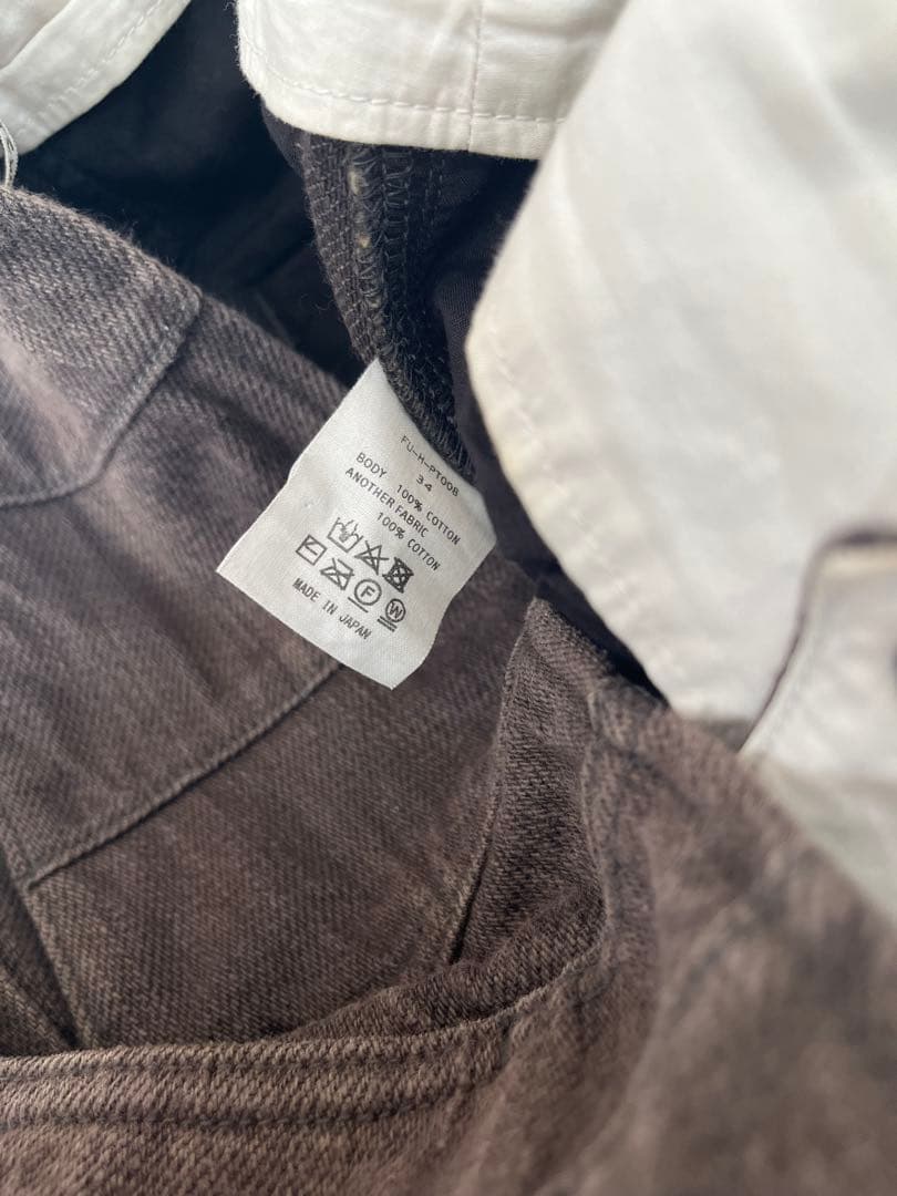 フミカウチダfumikauchidaフレアデニム34ワイドデニム