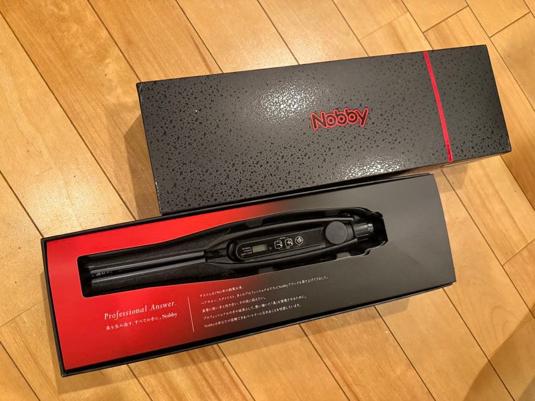 【未使用に近い】Nobby NBS1200 ストレートヘアアイロン　保証書付き