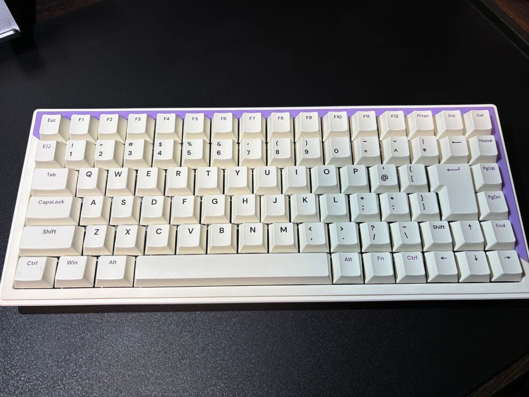 DrunkDeer G75 JIS 日本語配列 白紫 静音スイッチ