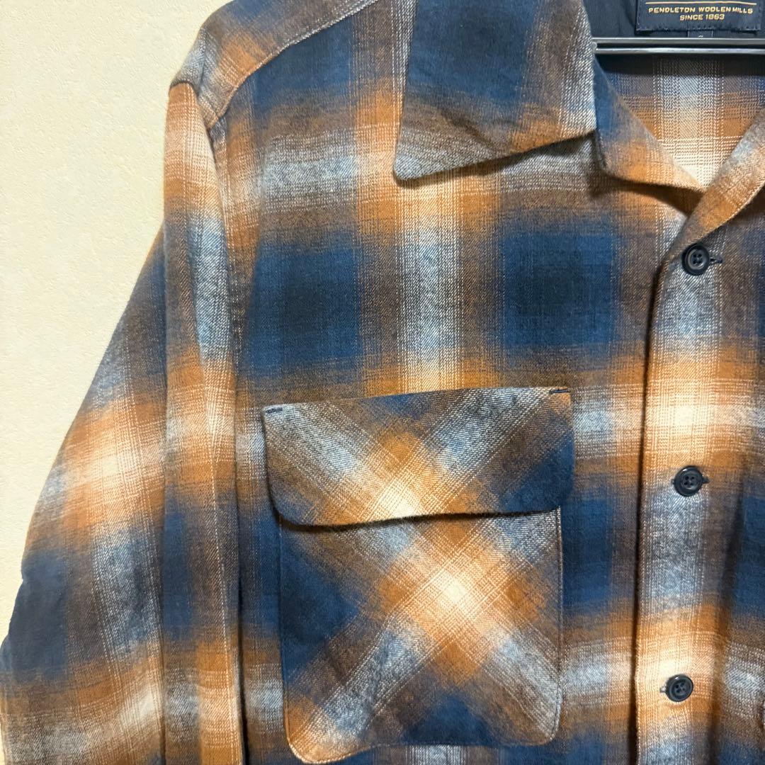 【Pendleton】オンブレボードシャツ　チェック柄ネルシャツGWBOY