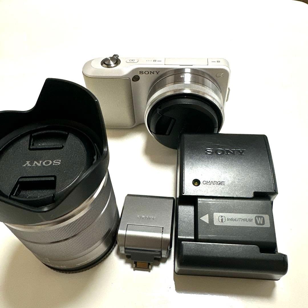 SONY ミラーレス一眼　NEX-3ホワイト　レンズセット　期間限定お値下げ