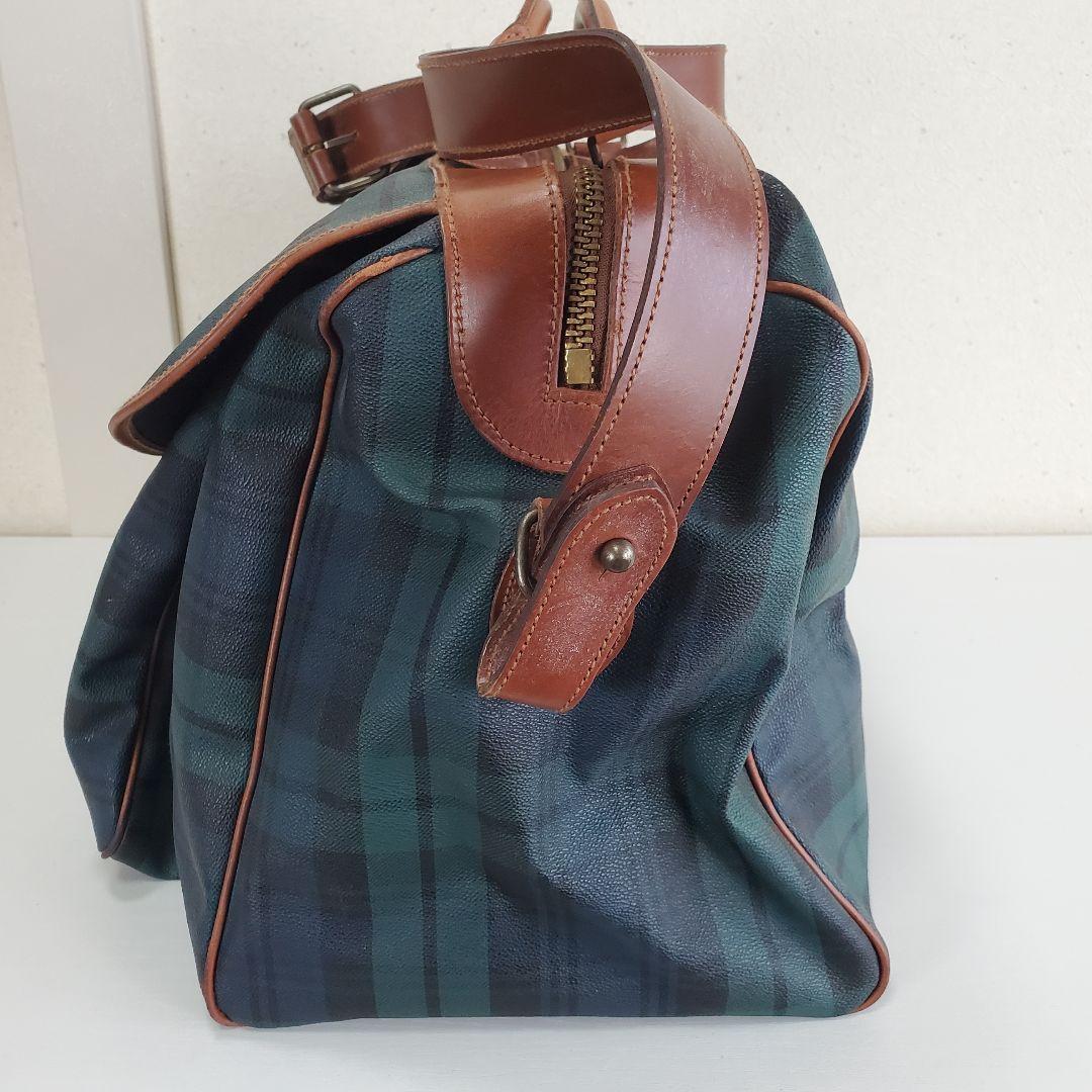 ポロラルフローレン PVC×レザー ボストンバッグ トラベルバッグ 旅行かばん