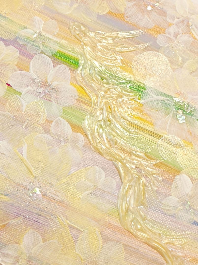 みーちゃん　　❀ヒーリング絵画治癒作品立体龍様flower空気清浄機❀