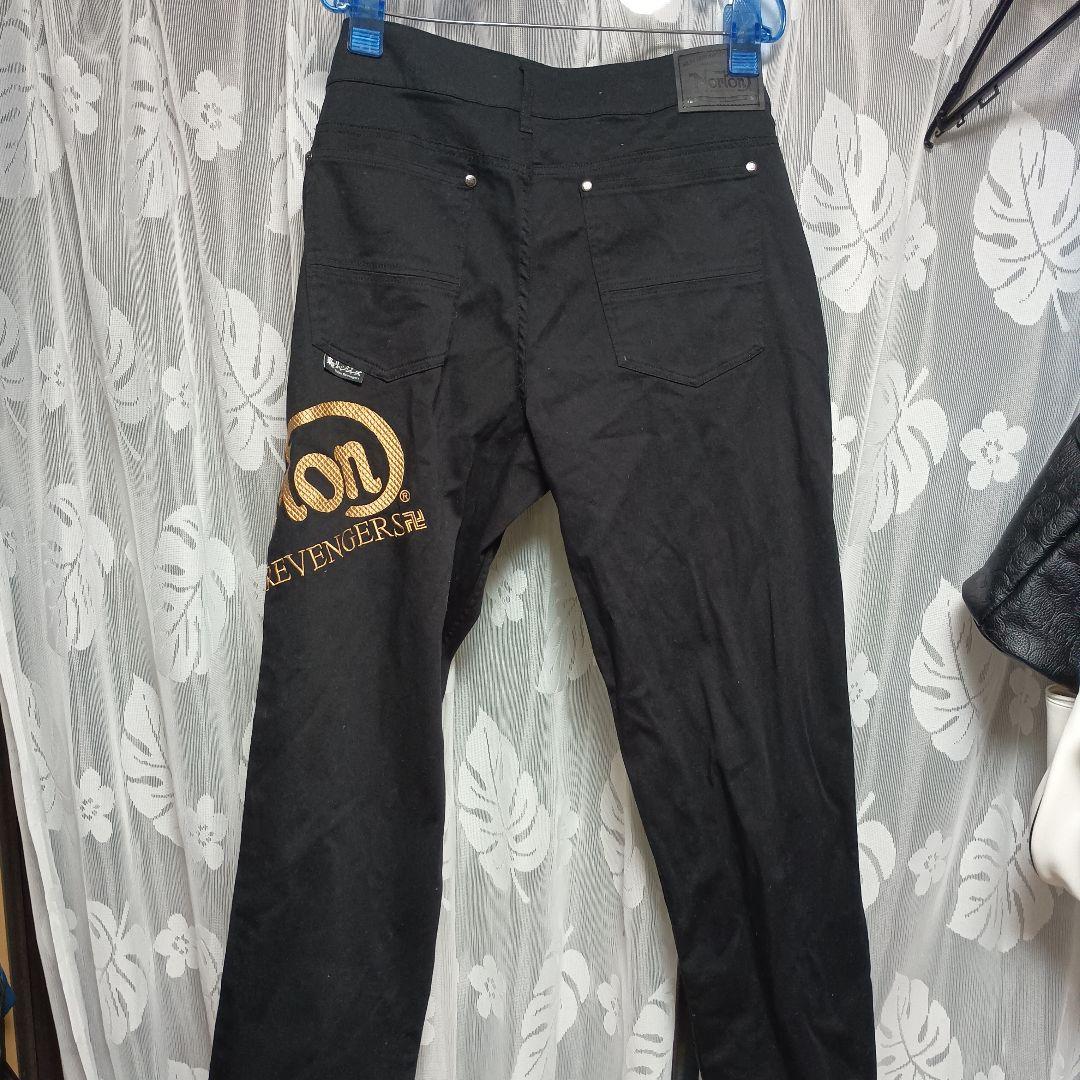 ブラックデニムパンツ XXXL