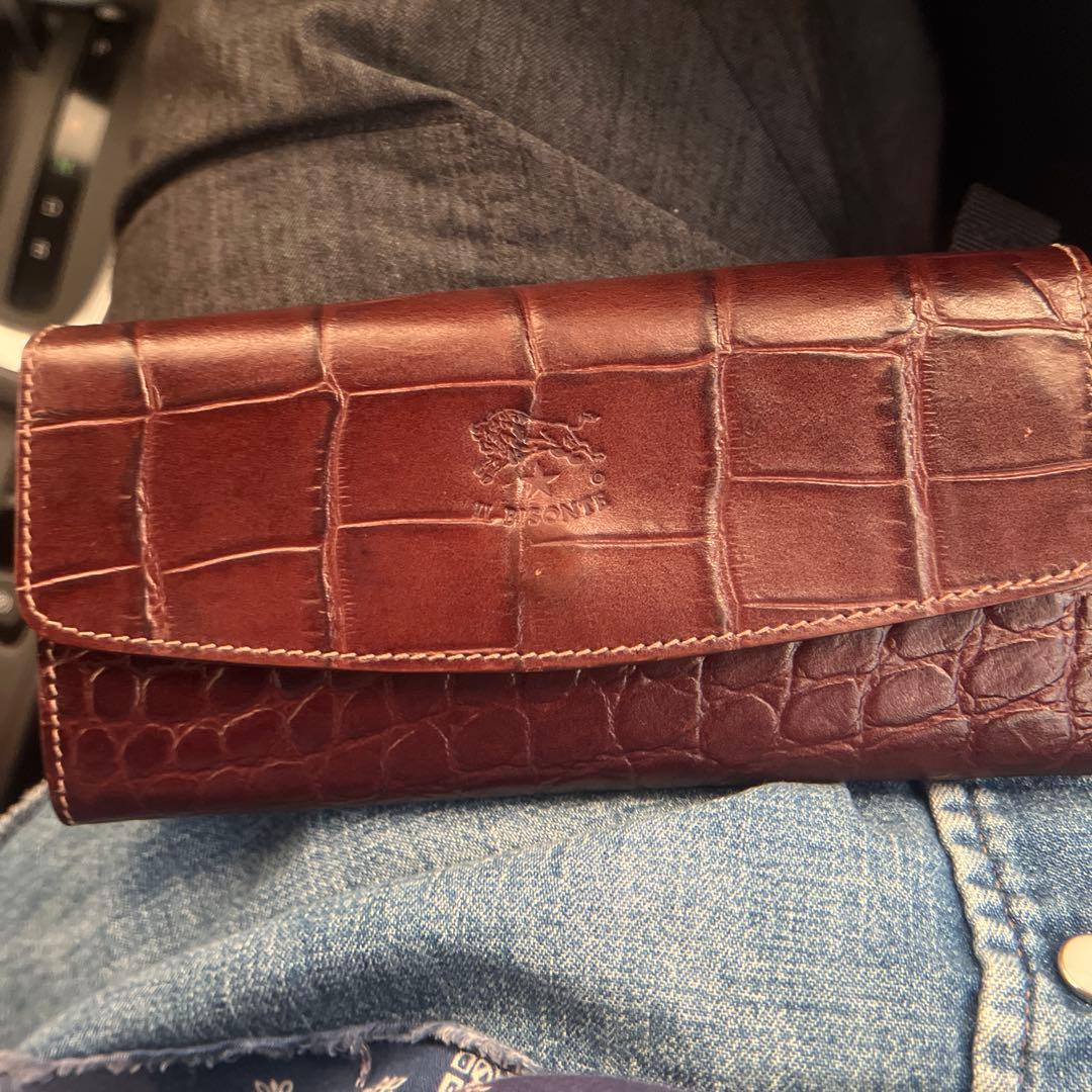 ダークブラウン レザー 長財布