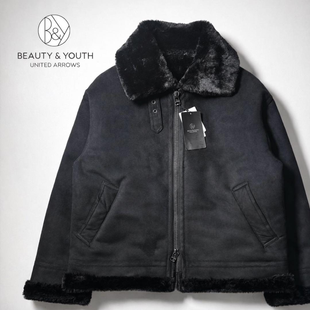 新品タグ付き★2.4万★ビューティー＆ユース フェイクムートン B-3 ブルゾン