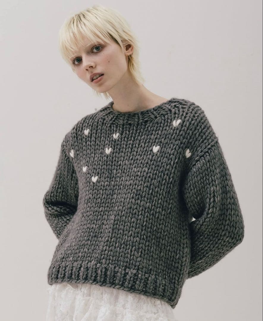 THE TOE ハートニット