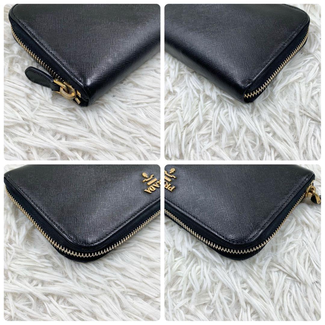 【✨美品✨】プラダ 長財布 サフィアーノ レザー ブラック