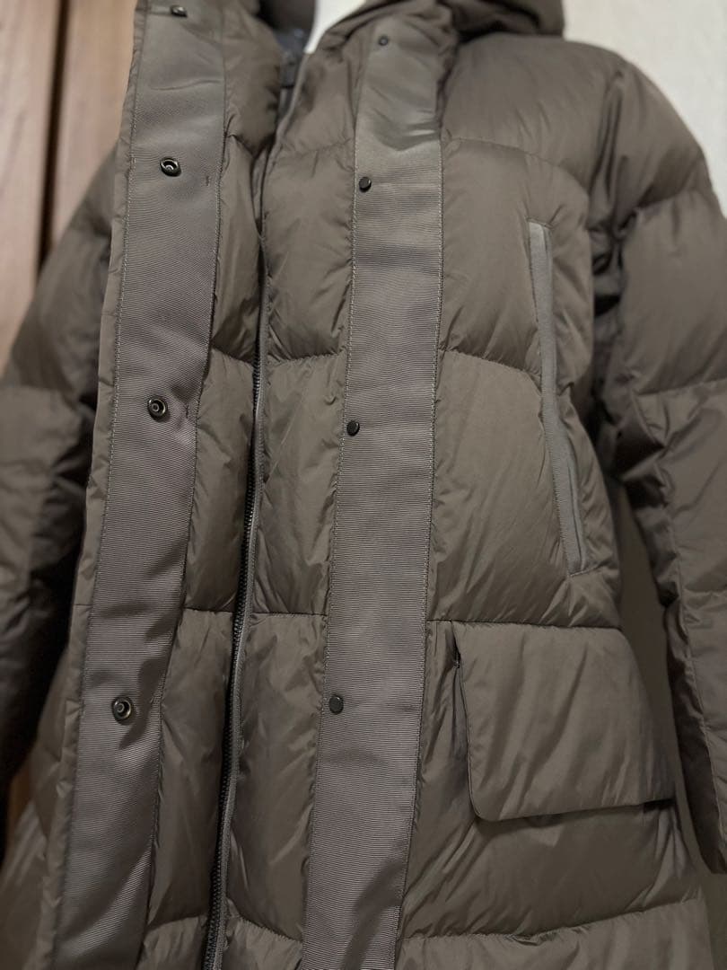 ご依頼値下げ分 美品ユニクロ ＋J ダウンロングコートジルサンダー ブラウン