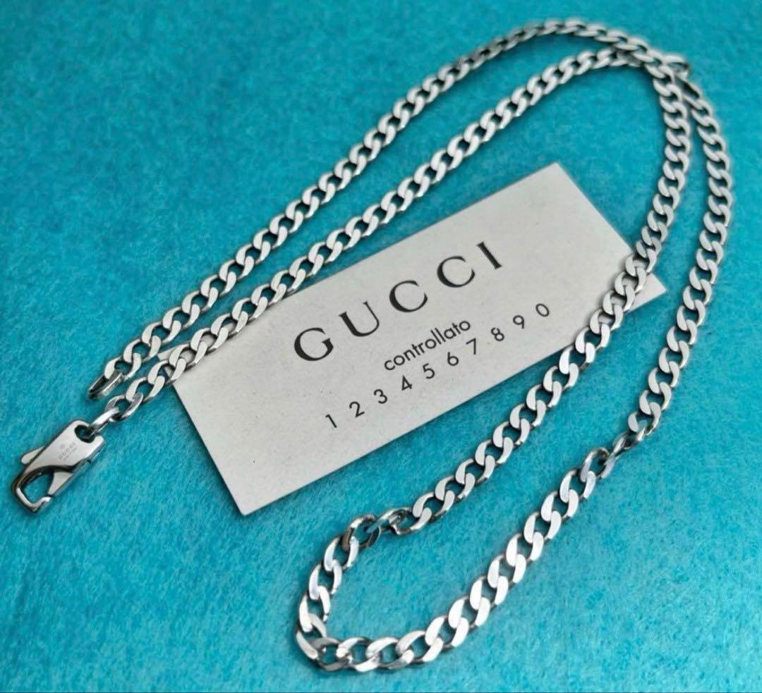 GUCCI シルバー チェーンネックレス 約45cm