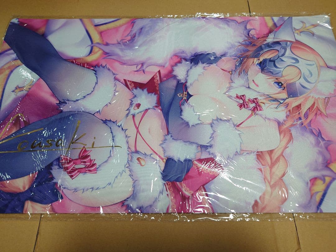 Fate　FGO　ジャンヌ　光崎　サイン入り　クラスター　プレイマット