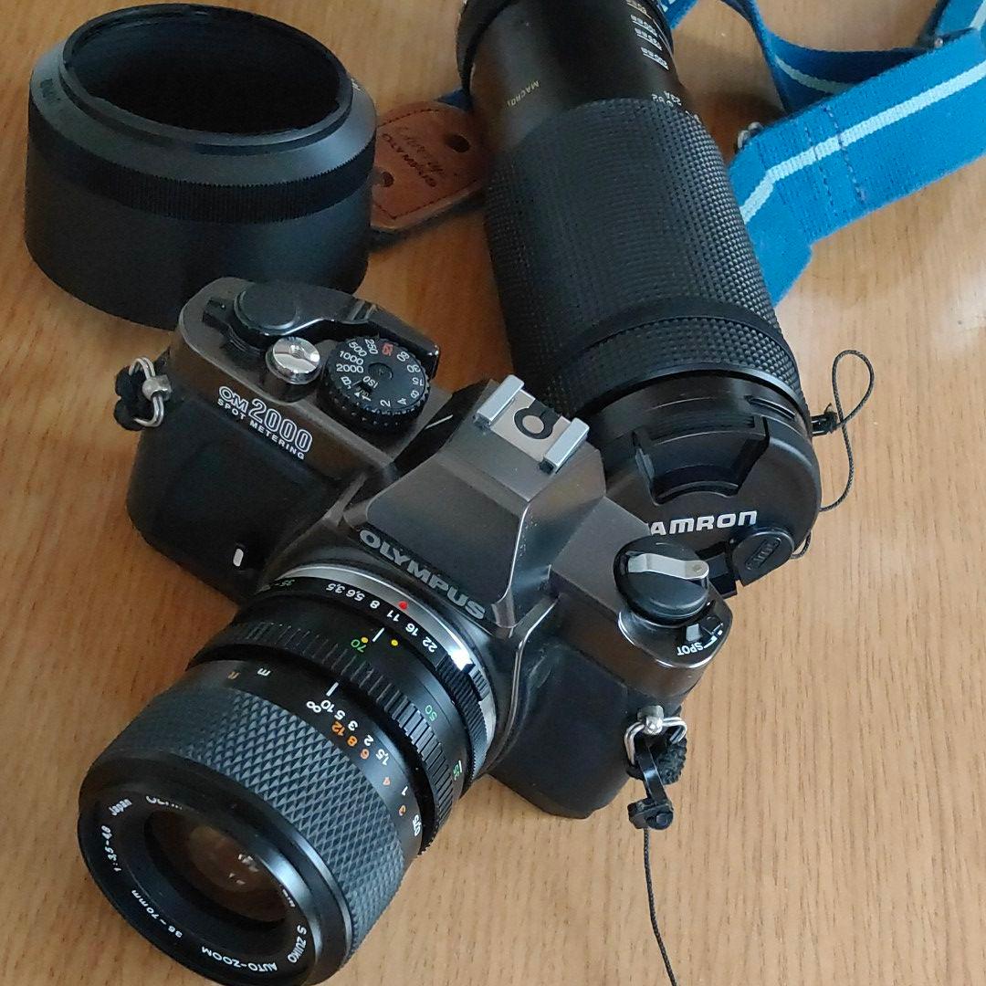 ★匿名配送★オリンパス　フィルムカメラ OM2000 レンズ、フィルタ