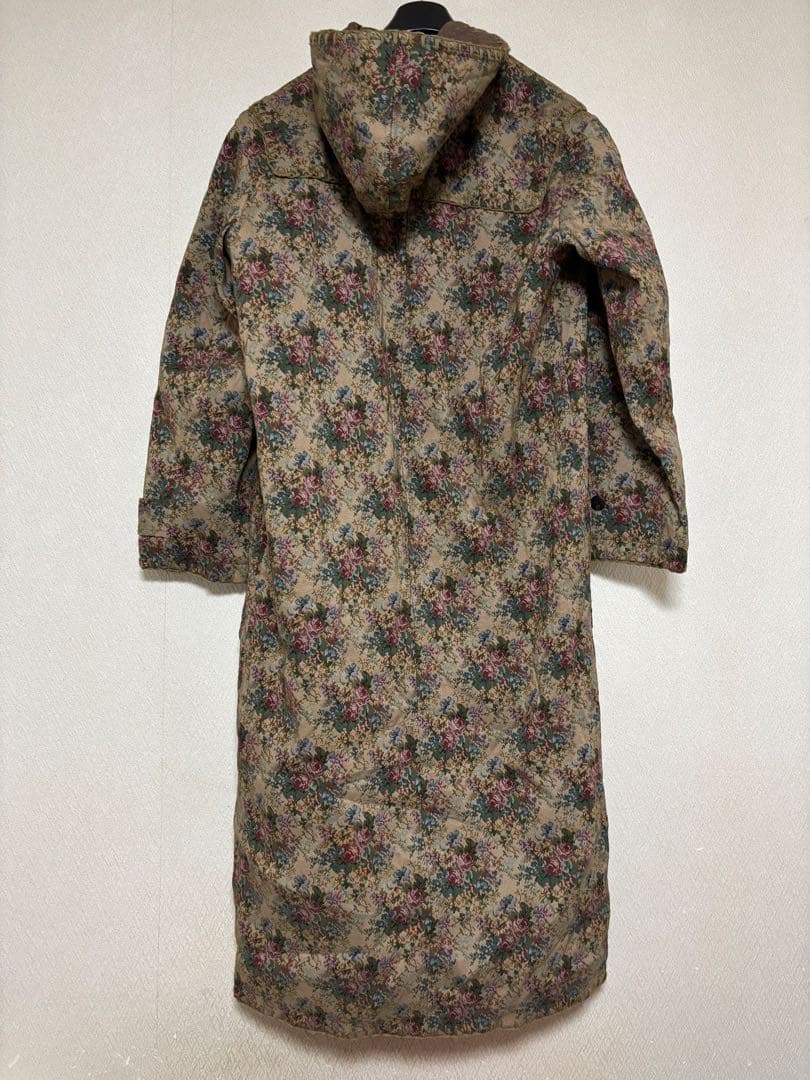 ワンダフルワールドKANEKOISAOカネコイサオ★花柄 ダッフルコートフード付