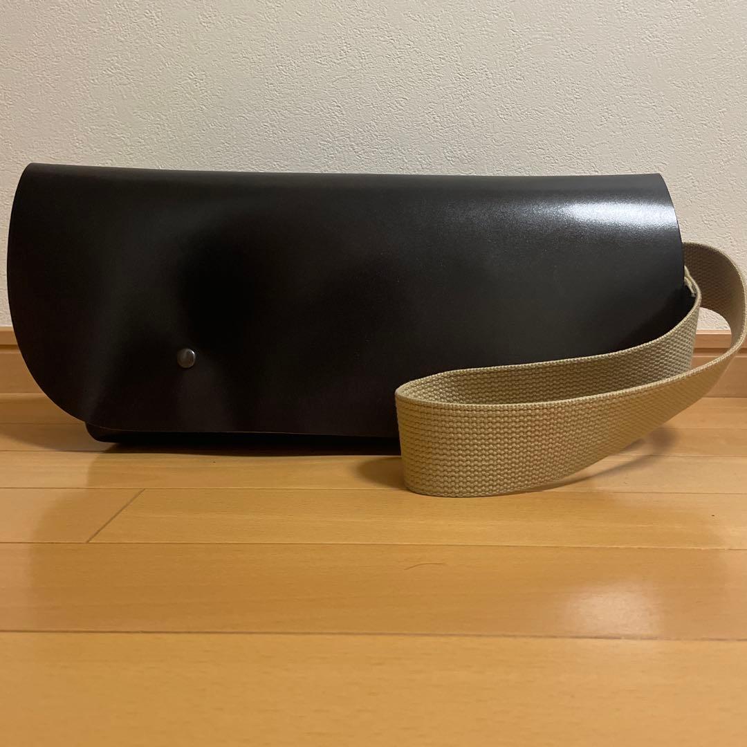 Uni&co. ダークブラウン　メッセンジャーバッグ　サイズS